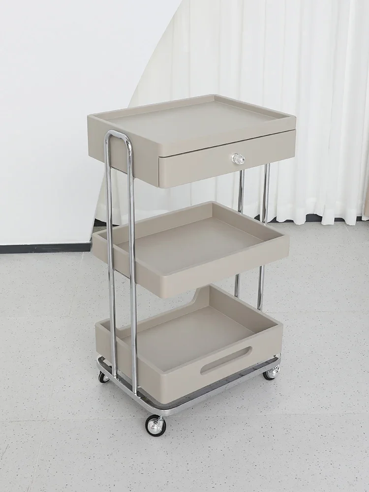 Многофункциональная тележка для салона красоты парикмахерской с колесами и
