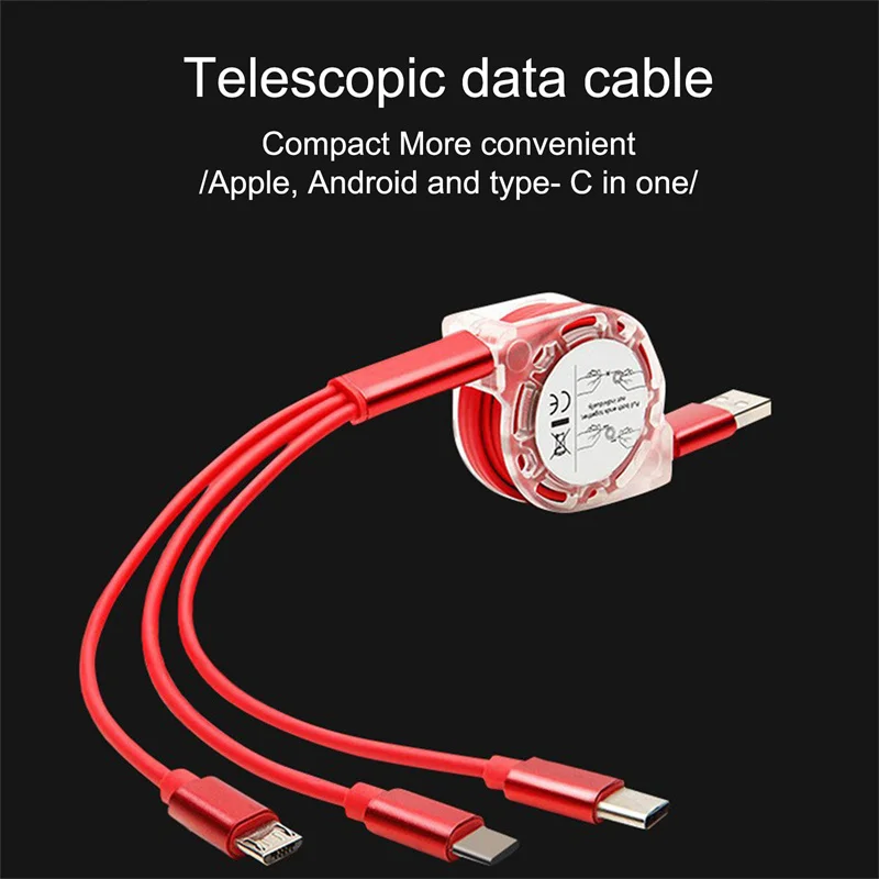 

3 в 1, USB-кабель для быстрой зарядки смартфонов