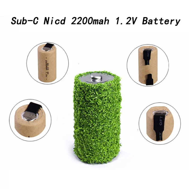 

Spiral Rotary Drill SC Battery 1.2V 2200mah Sub Nickel Cadmium Rechargeable Battery with Lugs Power Tools Nicd Sub Battery