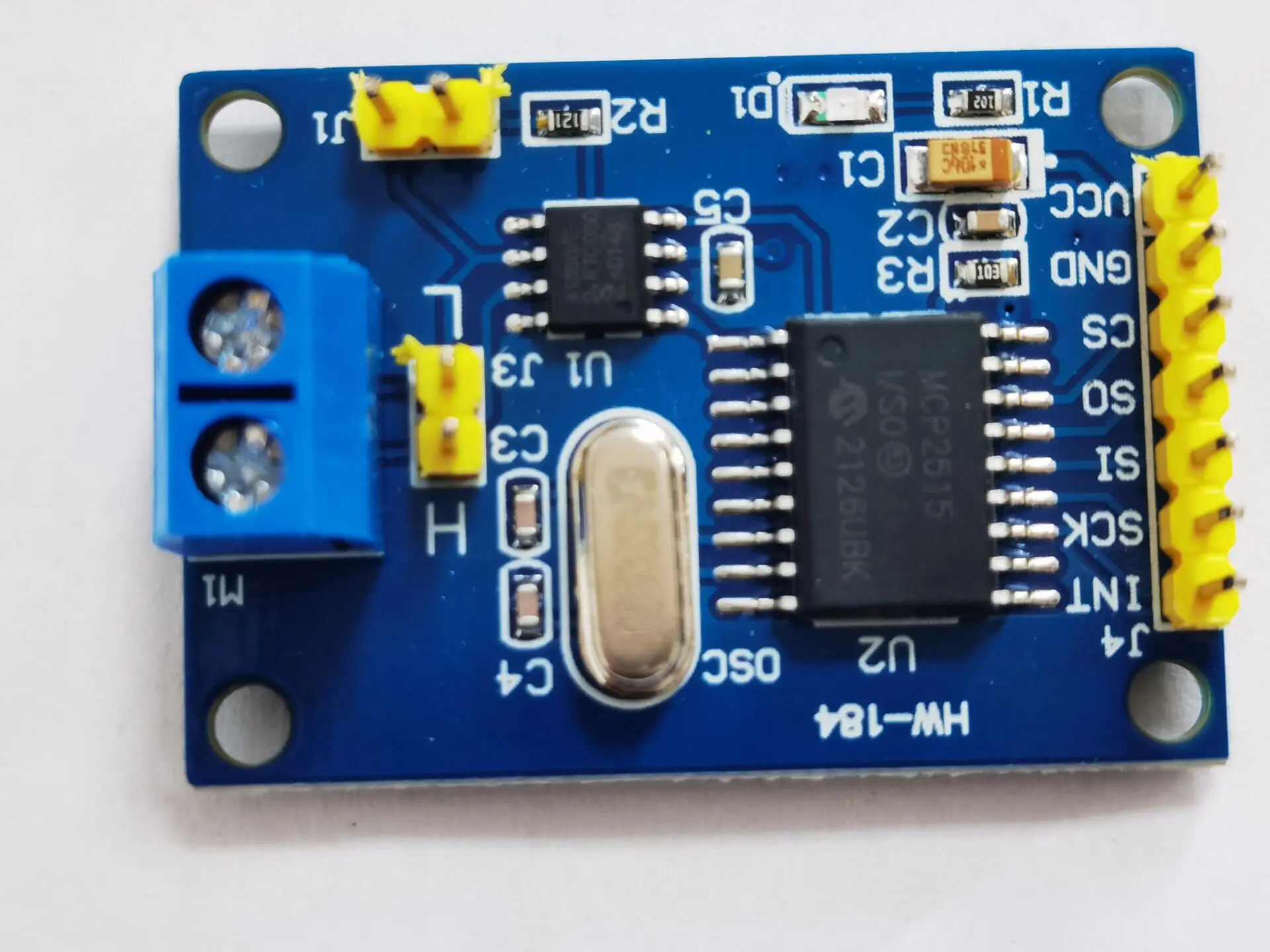 

MCP2515 CAN Bus Module Board TJA1050 Receiver SPI For 51 MCU
