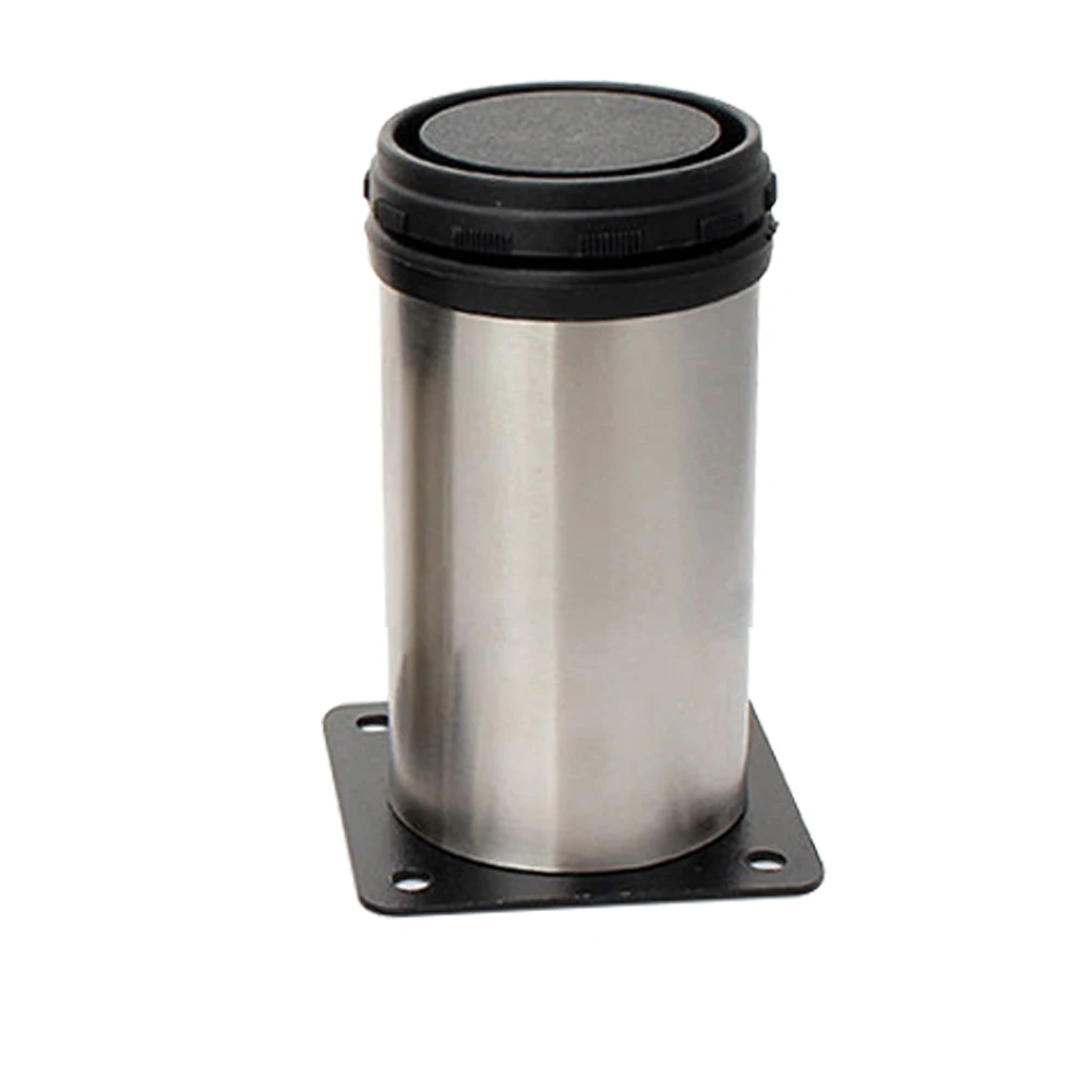 

Adjustable Height Table Brushed Moisture Proof Water Resistant Furniture With Screws Home Stainless Steel Sofa Bed Cabinet Leg