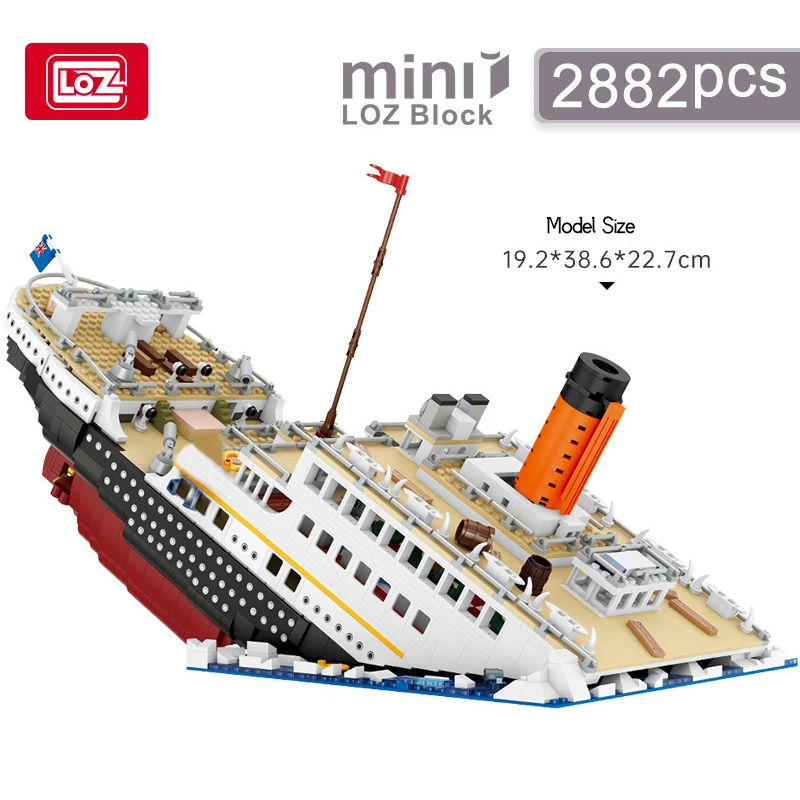 

LOZ MINI RMS Строительная модель круиза, блокирующая модель корабля, креативные приключения, кирпичи для парохода, рождественские игрушки для мальчиков, детские подарки