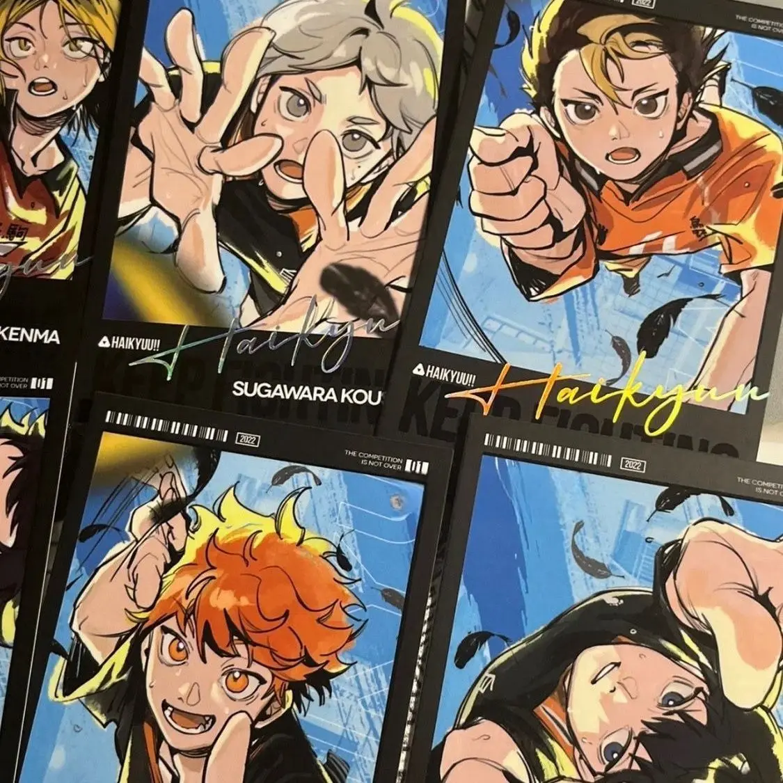Haikyuu открытка Хината Кагеяма фото костюм сбор Diy материал карты Toshio Kageyama Oikawa