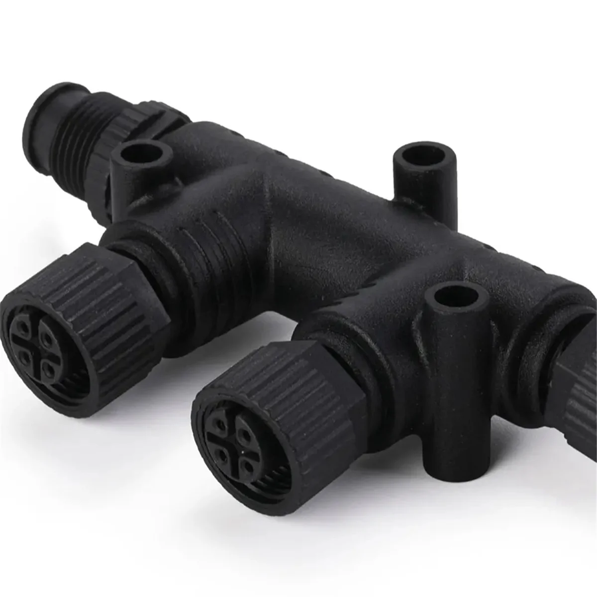 Коннектор NMEA 2000 T 4 порта 5Pin резьба M12 IP67 (N2k) (Tee) T-коннектор для Garmin Lowrance