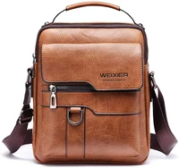 small men crossbody leather shoulder bag messenger for man purse casual travel business satchel magnetic buckle