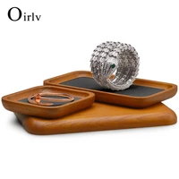 oirlv wooden ring tray necklace tray earrings brooch bracelet bangle tray jewelry display tray jewelry organizer