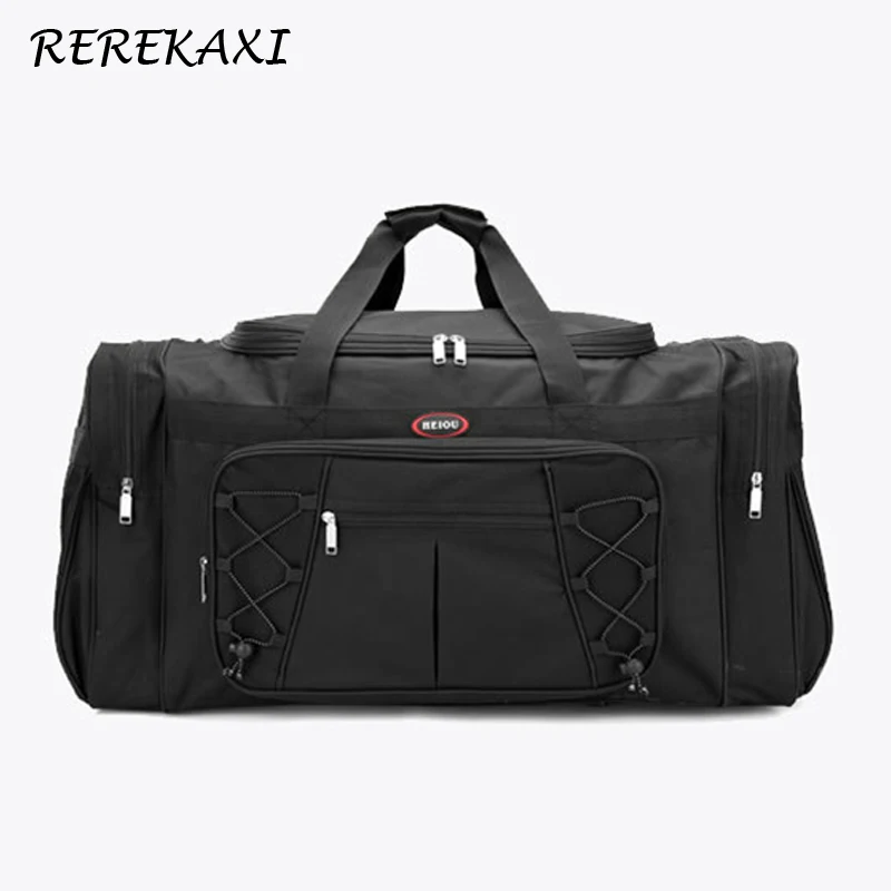 

Large Capacity Men's Travel Bag Weekend Women's Waterproof Polyester Hand Luggage Big Bag Male Travel Duffle Bags Packing Cubes