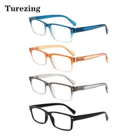 turezing 4 pack reading glasses men and women prescription transparent lens vision eyeglasses hd presbyopia magnifier reader