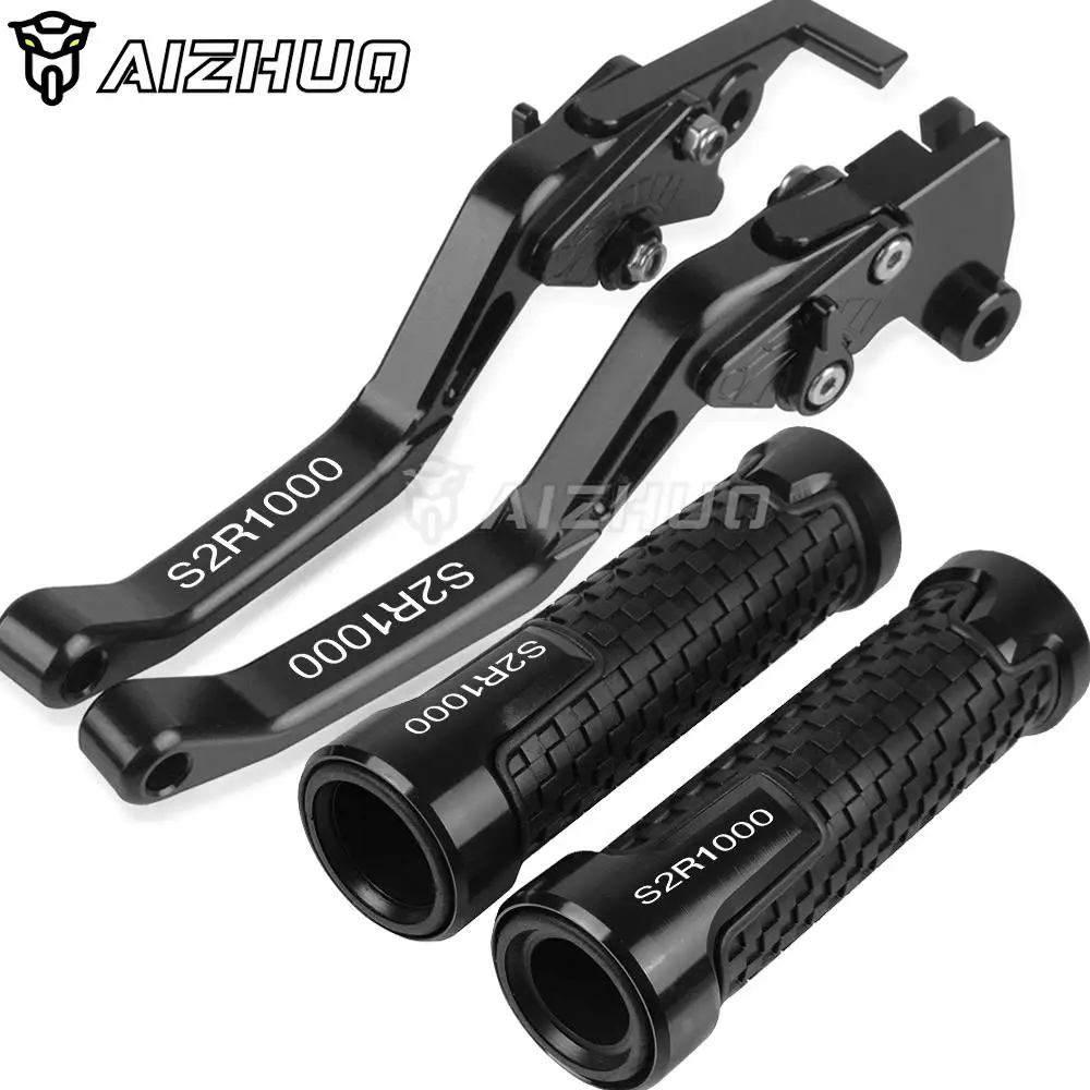 

For S2R1000 S2R 1000 2006-2008 2007 Motorcycle Foldable Lever 7/8"22mm Handlebar Grips Handle Hand Adjustable Brake Clutch Lever