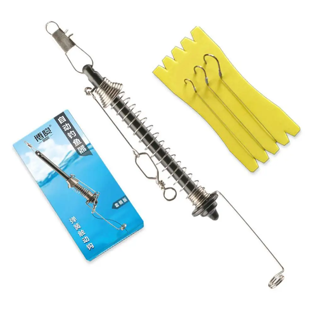 

Automatic Fishing Hook Device Spring Hook Stainless Steel Safety Fishing Hook Extractor Detacher Rapid Decoupling Device
