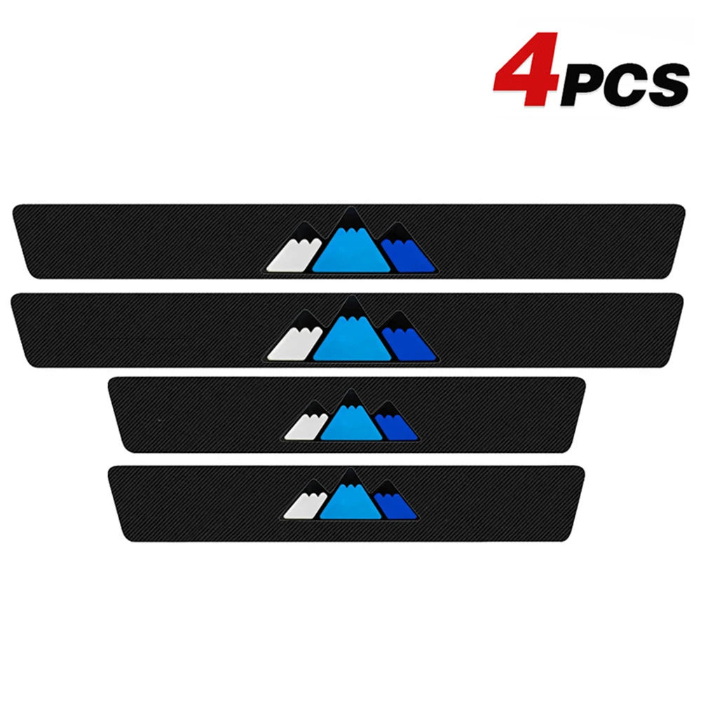 

4Pcs Tri-color Badge Car Threshold Sill Protection Sticker For Toyota C-HR CHR Corolla Rav4 Rav 4 Auris Yaris Prius Camry Prado