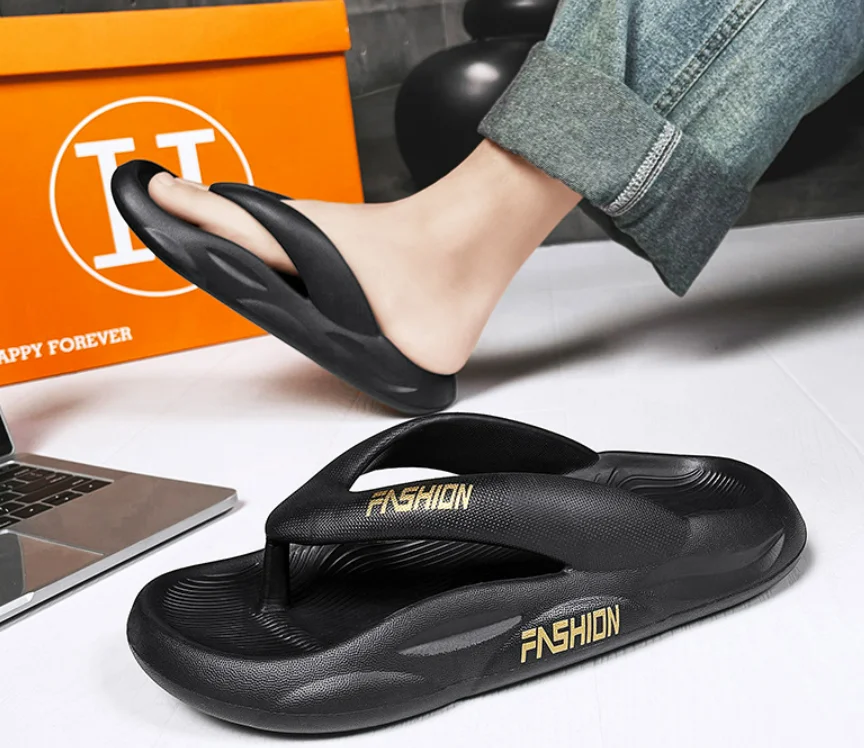 

Summer Men And Women Beach Sandals PVC Hollow Slippers Ladies Thick Sole Flip Flops Couple Light Outdoor Slides Slippers