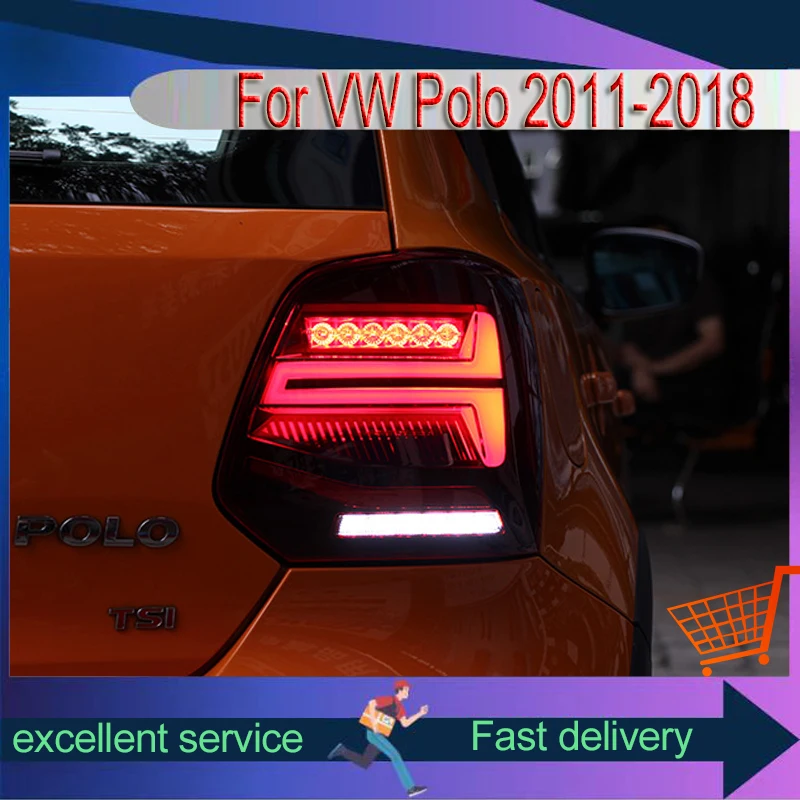 Стайлинг автомобиля для VW Volkswagen Polo 2011-2018 задние фонари модифицированный привод в