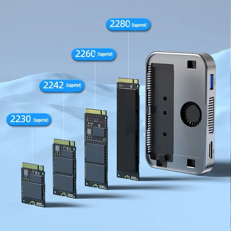 Магнитная док-станция M.2 для твердого диска NVMe