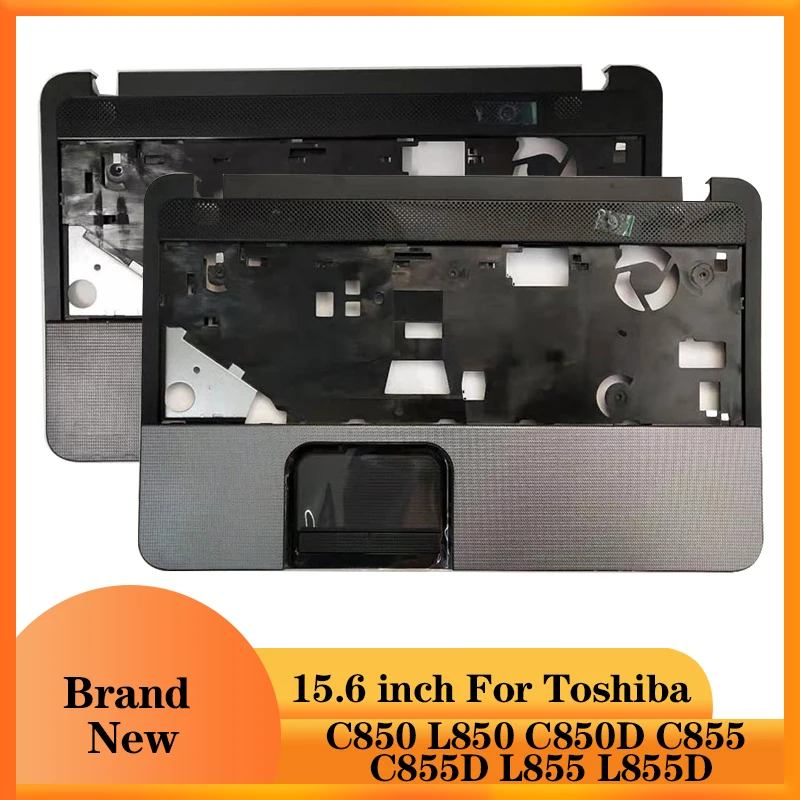 

Новый для Toshiba Satellite C850 L850 C850D C855 C855D L855 L855D чехол для ноутбука и Упор для рук верхний регистр сенсорной панели серебряный черный V000273210