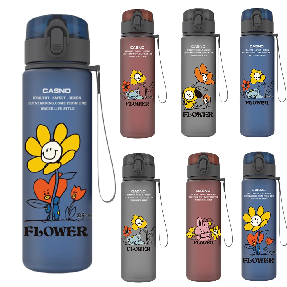 Новинка Bt21Ed Kawaii аниме Shooky Mang Koya 560 мл матовая спортивная чашка для воды милый