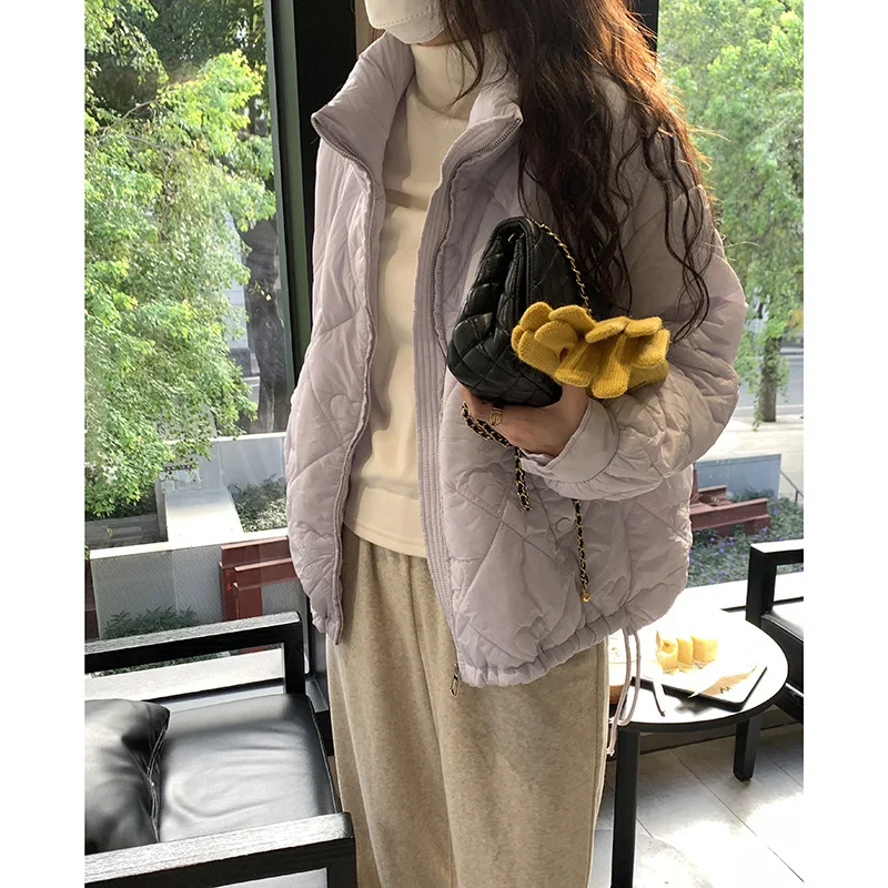 Lapel Short Sections of Cotton Clothing Female 2022 Winter The Loose Small Child Warm Cotton Jacket Coat