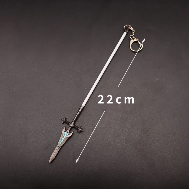 

Genshin Impact Game Peripheral 22CM Metal Weapon Spear Model Keychain Ornament Personal Collection