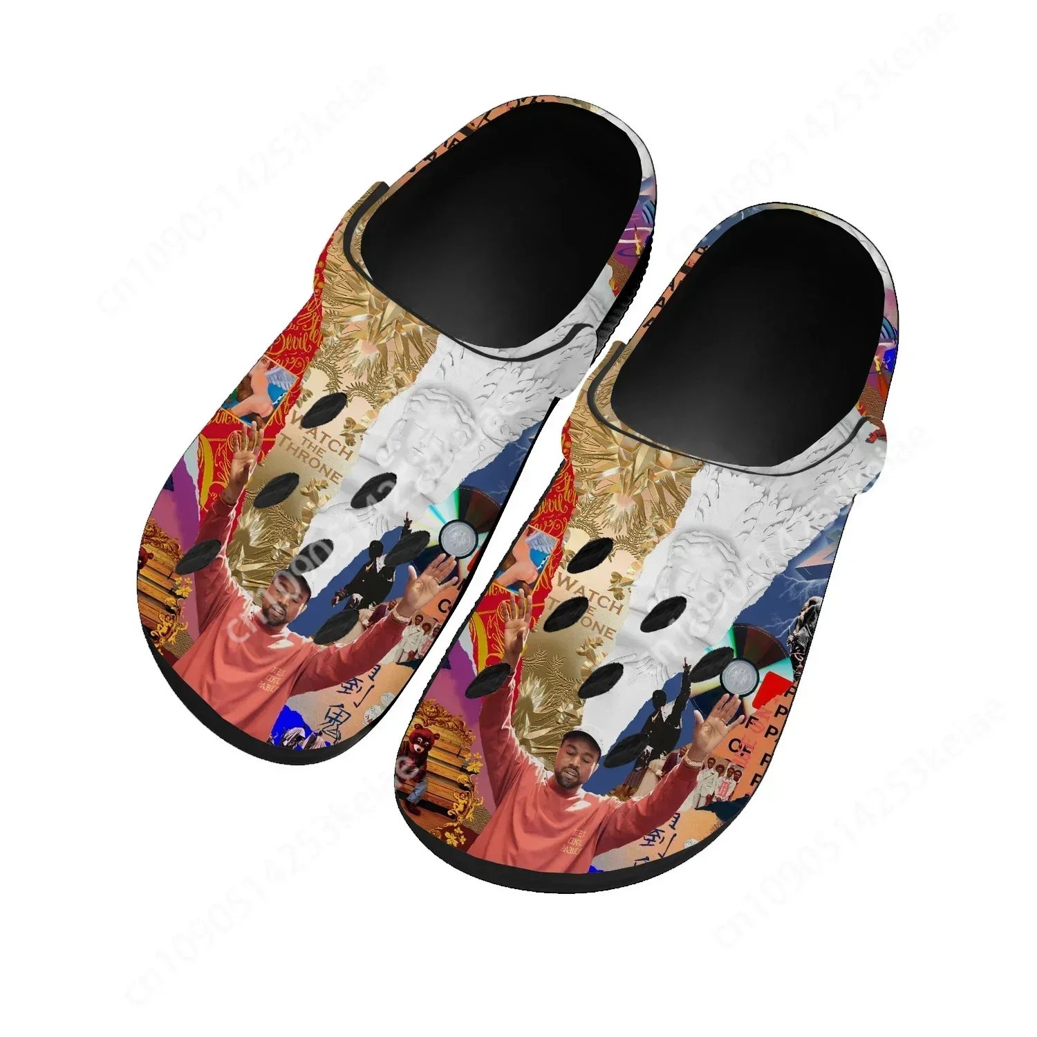 Kanye West Rapper Home Clog Mens Women Youth Boy Girl Sandals Shoes Garden Animal Breathable Shoe Beach Hole Custom Slippers