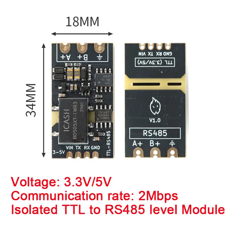 

Изолированный модуль TTL-RS485 Your Cee Serial Automatic Reverse High Speed 2Mbps