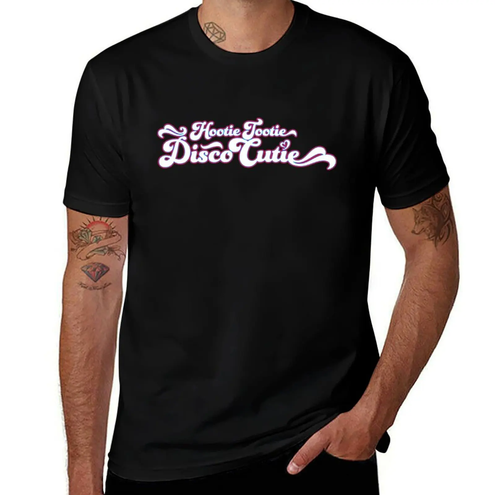 Фото Футболка Hootie Tootie Disco Cutie, забавные футболки, футболка с темным юмором, мужская футболка с рисунком, мужская футболка, хлопковая футболка №1