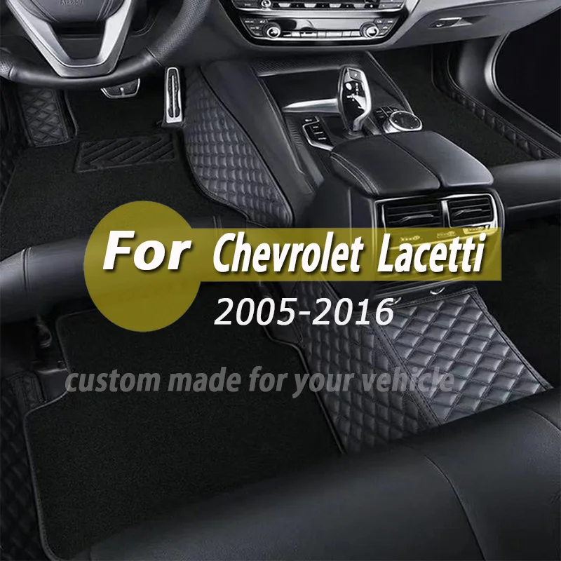 

Custom Made Leather Car Floor Mats For Chevrolet Lacetti 2005 2006 2007 2008 2009 2010 2016 Carpets Rugs Foot Pads Accessories