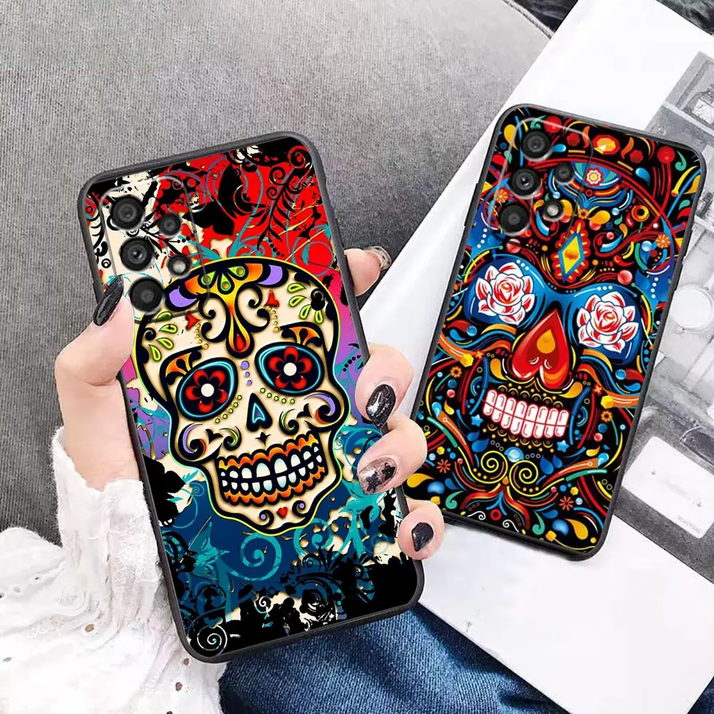 

Funda Case For Samsung A73 A71 A53 A33 A32 A13 A12 A80 A71 A70 A52 A51 A50 A32 A30 A23 A22 A21 5G Case Para Mexican Style Skull