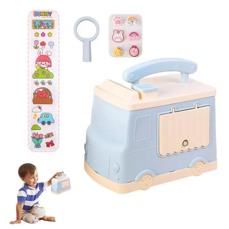 

Car Piggy Bank Kids Car-shaped Money Bank Car Piggy Banks With Handle And Sticker Cool Armored Car Bank Coin Bank Perfect Toy