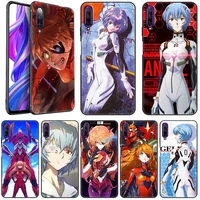 anime evangelion case for huawei y9 prime 2019 y9a y7a y5p y6p y7p y8p y5 y6 y7 prime 2018 y6s y8s y9s black soft cover