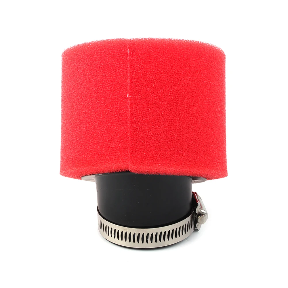 50 мм красный мотоциклетный воздушный фильтр под углом для ATV Go Kart мопеда скутера