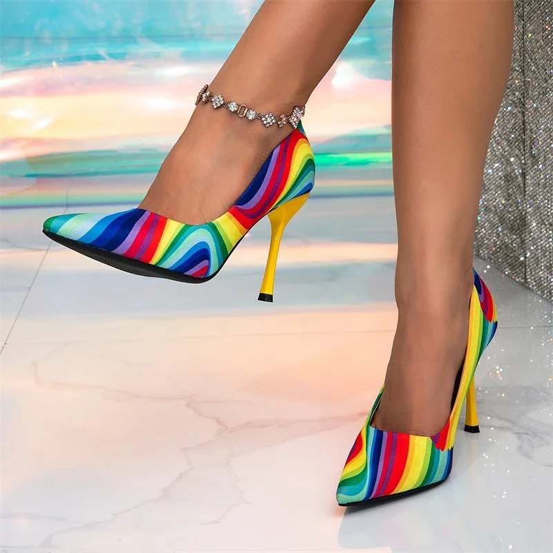 Туфли Eilyken женские камуфляжные пикантные элегантные туфли-лодочки на тонком