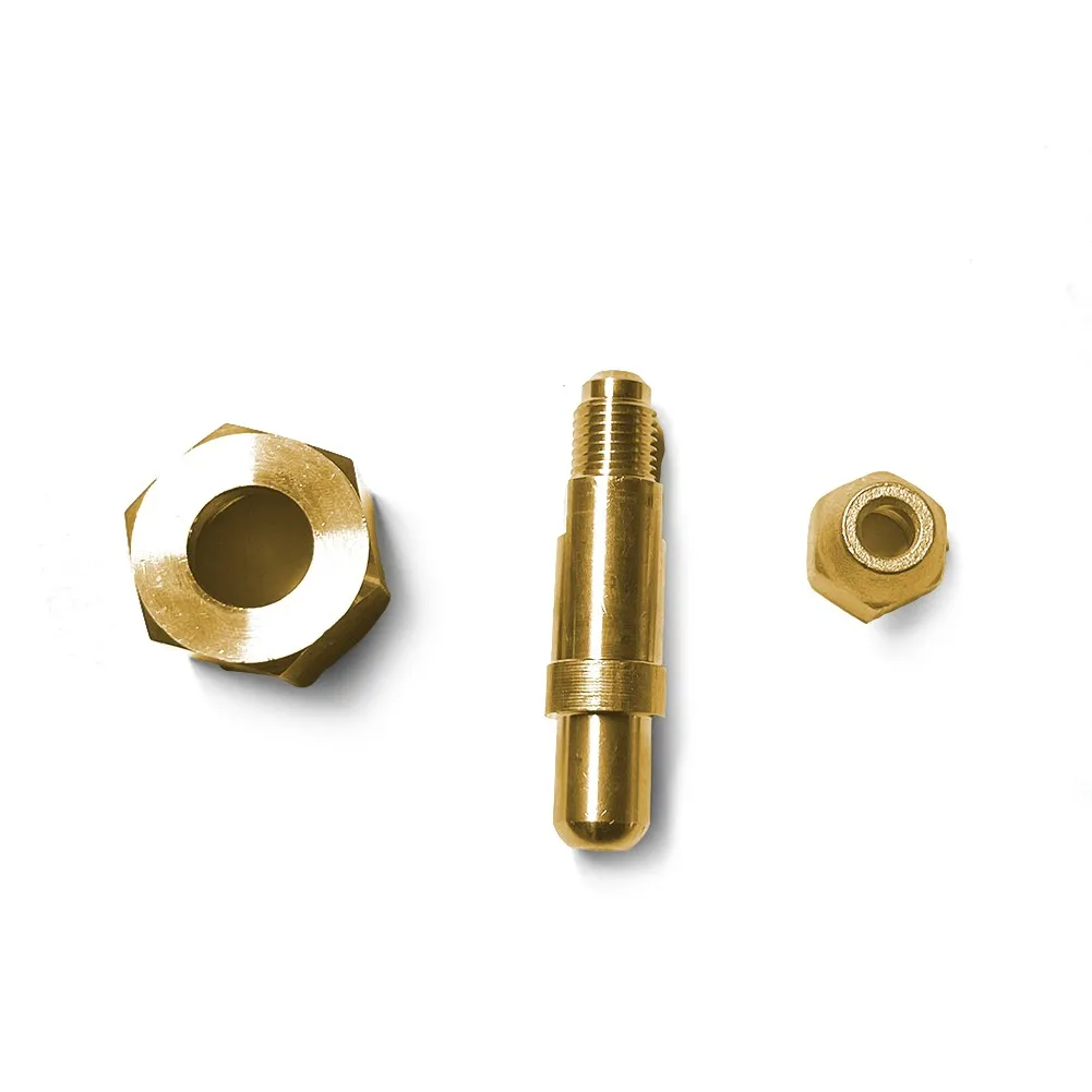 

Muffler Design Brass Car Conditioner Adapter Bottle Adapter On 1/4 "SAE Thread Set For R134A W21.8 To 1/4 SAE