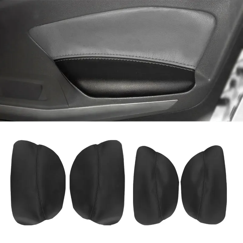 

For Ford Kuga EcoSport 2013 2014 2015 2016 2017 2018 Car Door Handle Armrest Panel Microfiber Leather Cover Protective Trim