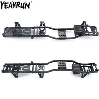 YEAHRUN 6x6 Aluminum & Carbon Fiber RC Car Body Chassis Frame For 1/10 Axial SCX10 90046 90047 90027 90028 Upgrade Parts