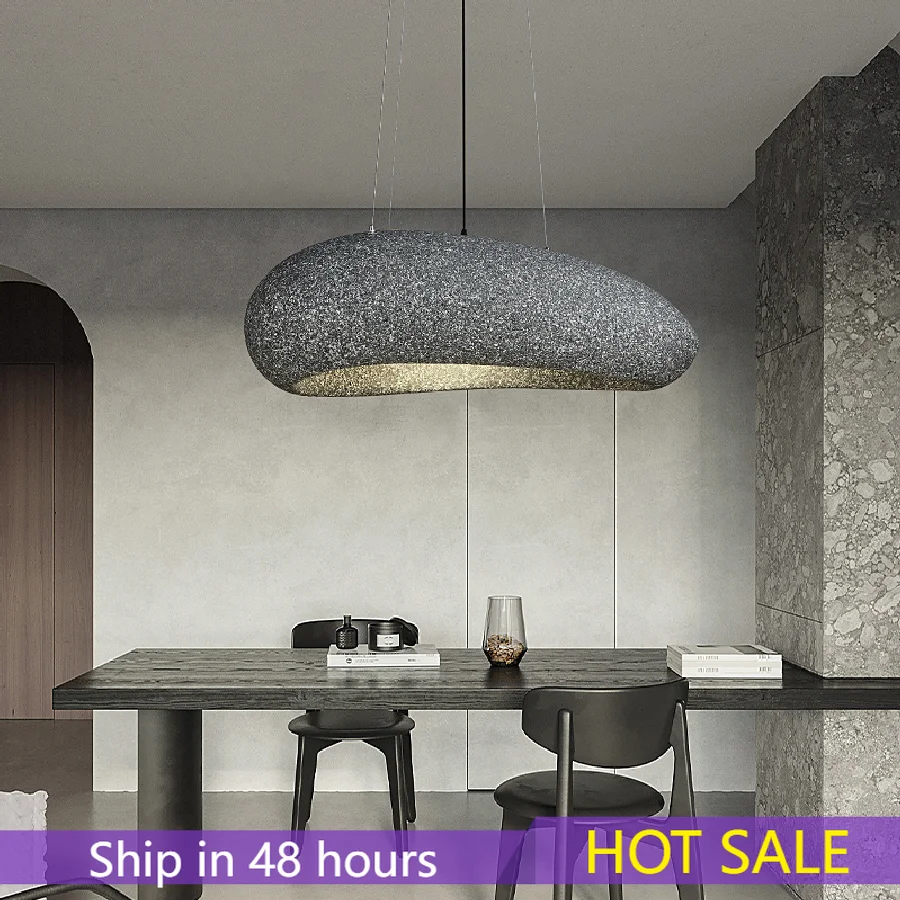 

Nordic Minimalist Wabi-Sabi Wind Led Restaurant Bar Pendant Lights Lustre Home Decor Dining Room Bedroom Hanging Lamp Fixture