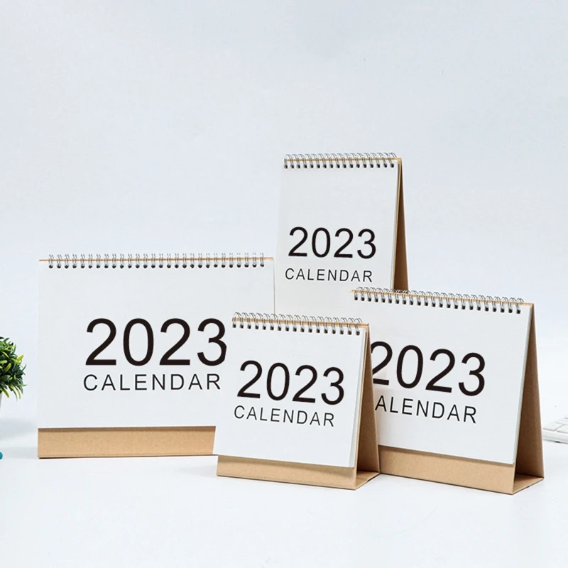 

D0UA 2023 Cute Creative Mini Desk Calendar Decoration Stationery School Calendar Simple Small Desk Calendars Office Supplies
