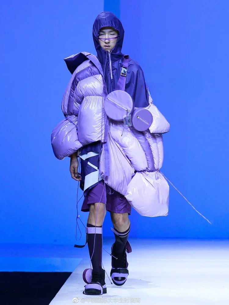 Цветная светоотражающая ткань ветровка пальто модная дизайнерская одежда