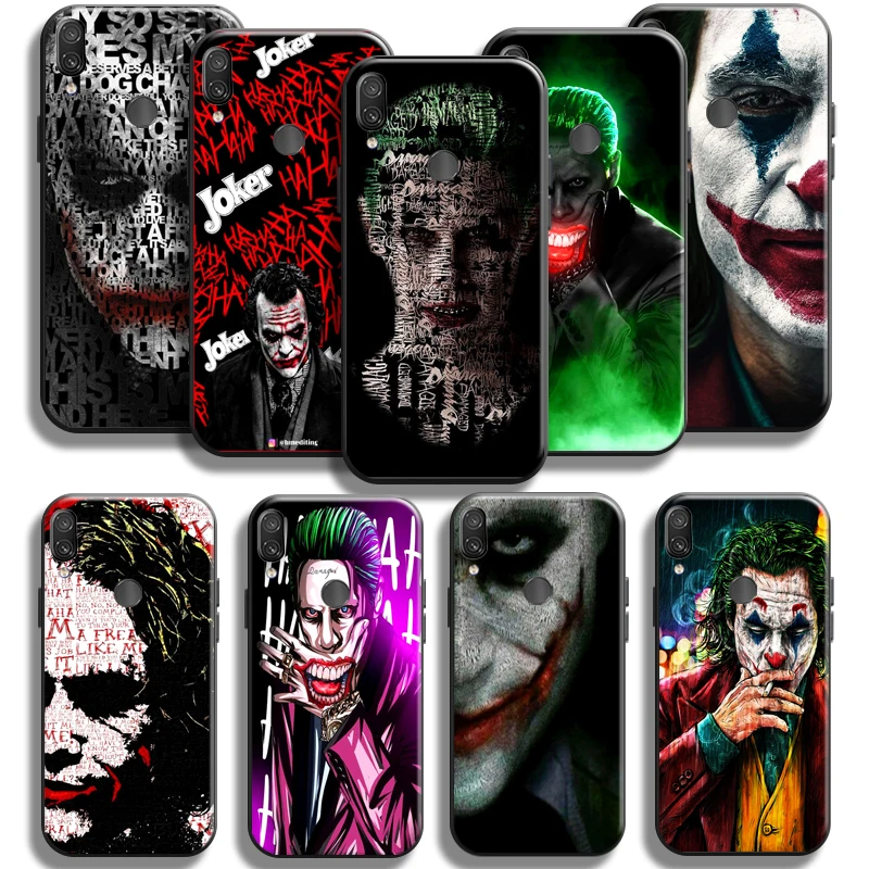 

Clown The Joker For Xiaomi Redmi Note 7 7S Pro For Redmi 7 7A Phone Case Back Black Funda Coque Carcasa