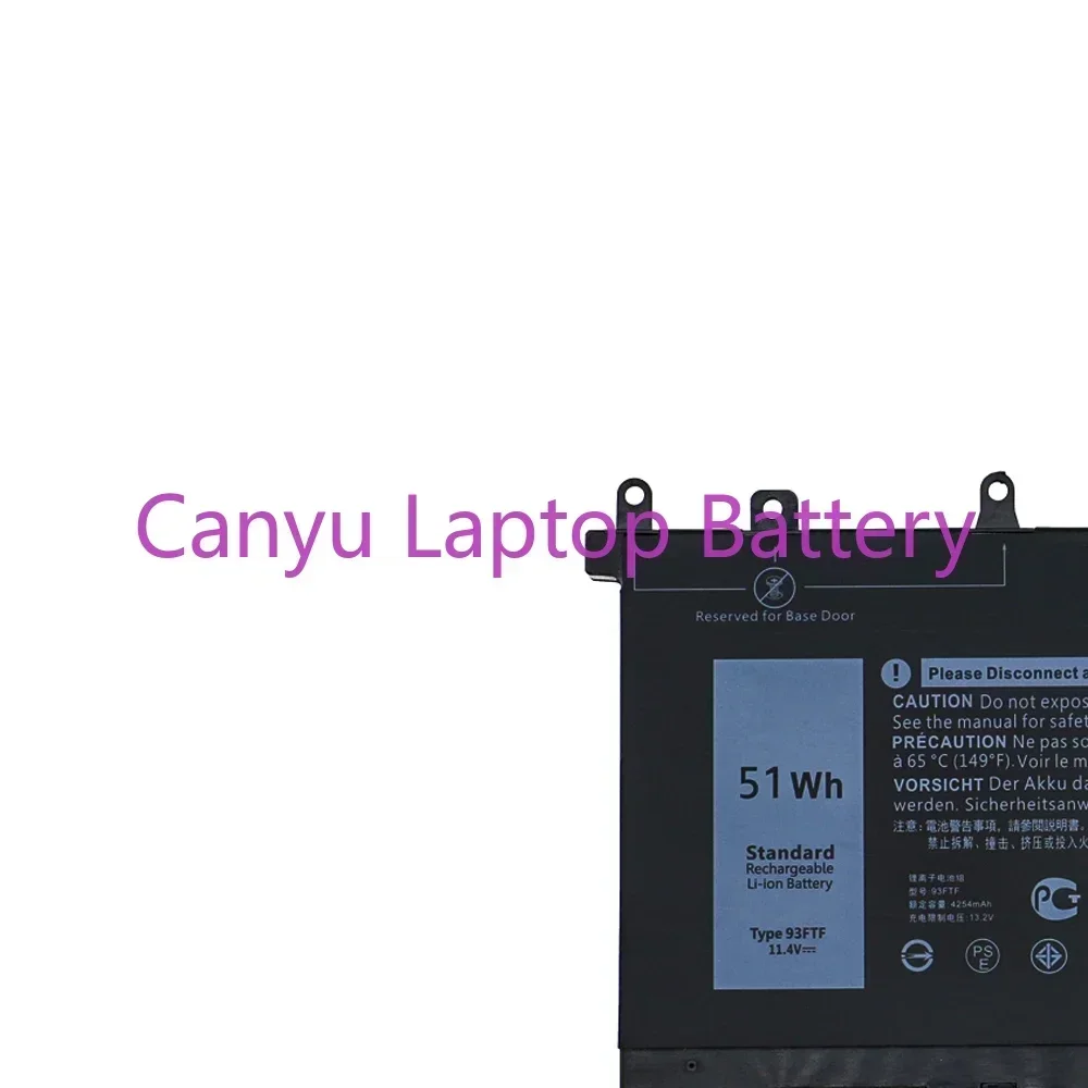 93FTF для Latitude E5280 E5480 E5580 E5290 E5490 E5590 15 3520 3530 M3520 M3530 4YFVG D4CMT 083XPC 11 4 В аккумулятор ноутбука