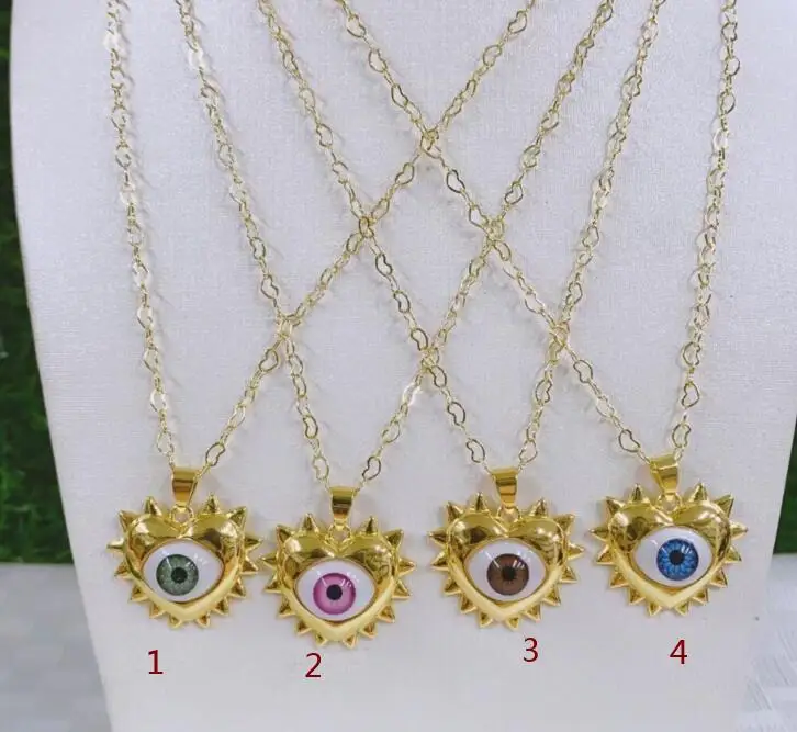 

1pcs CZ heart eye Charms for Jewelry Making Wholesale Pendant Necklace Jewelry Supply Wholesale fs3d