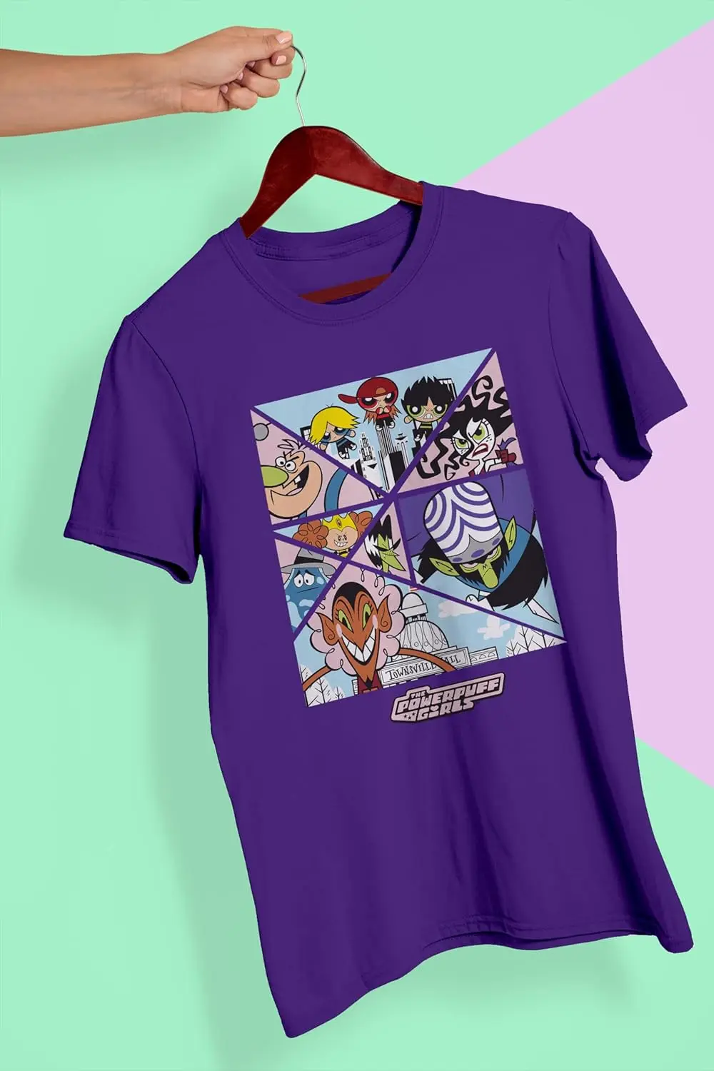 Футболка унисекс с короткими рукавами для взрослых Powerpuff Girls Villains of Townsville