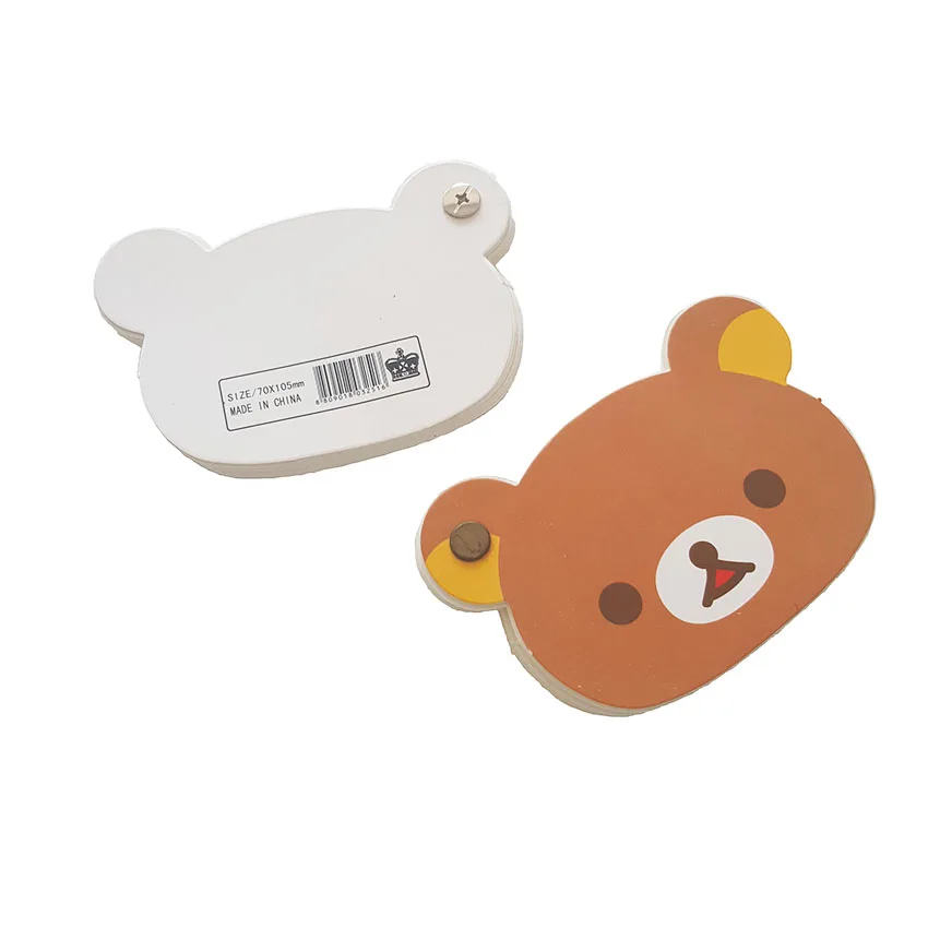 1 шт./партия блокнот в виде головы медведя