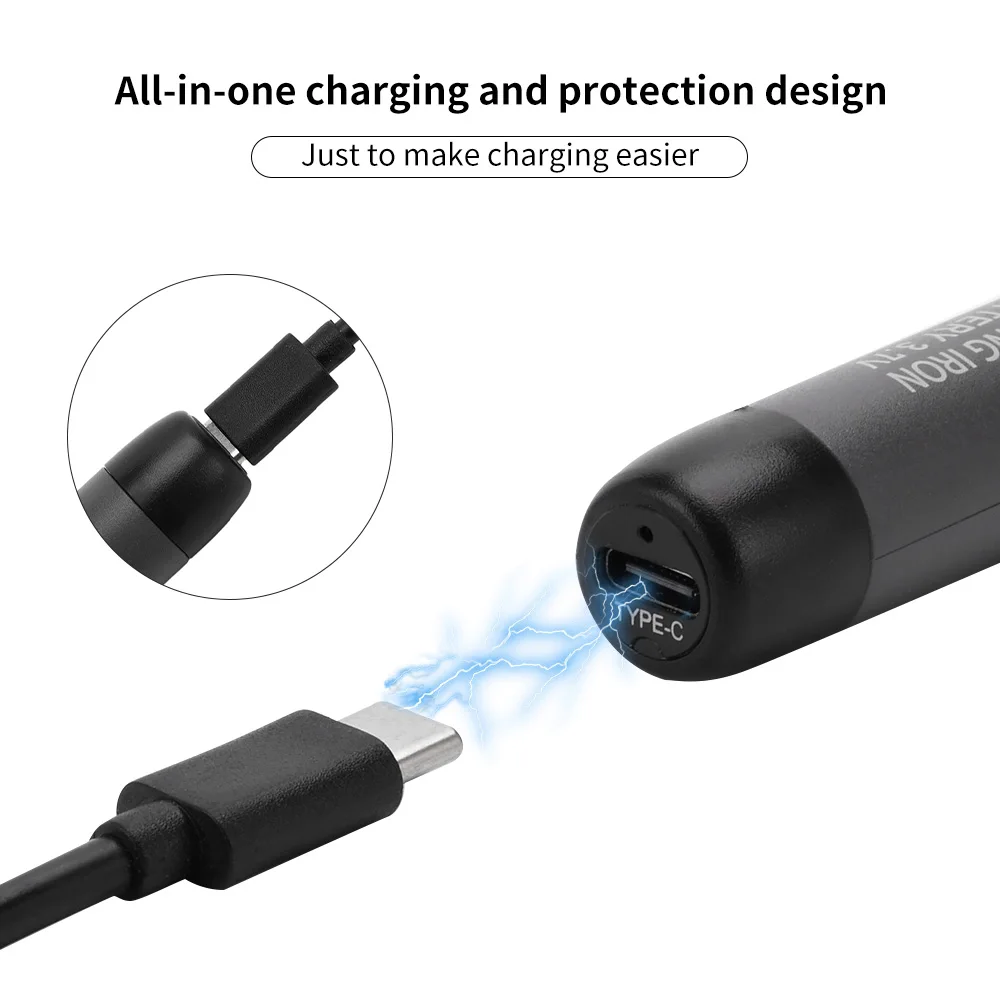 Мини-паяльник с USB-разъемом и регулируемой температурой 600 мАч 5 В