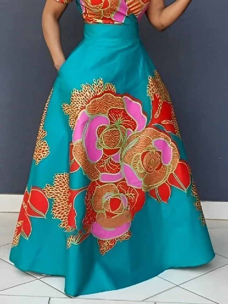 Вечернее платье Freeacy с цветочным принтом