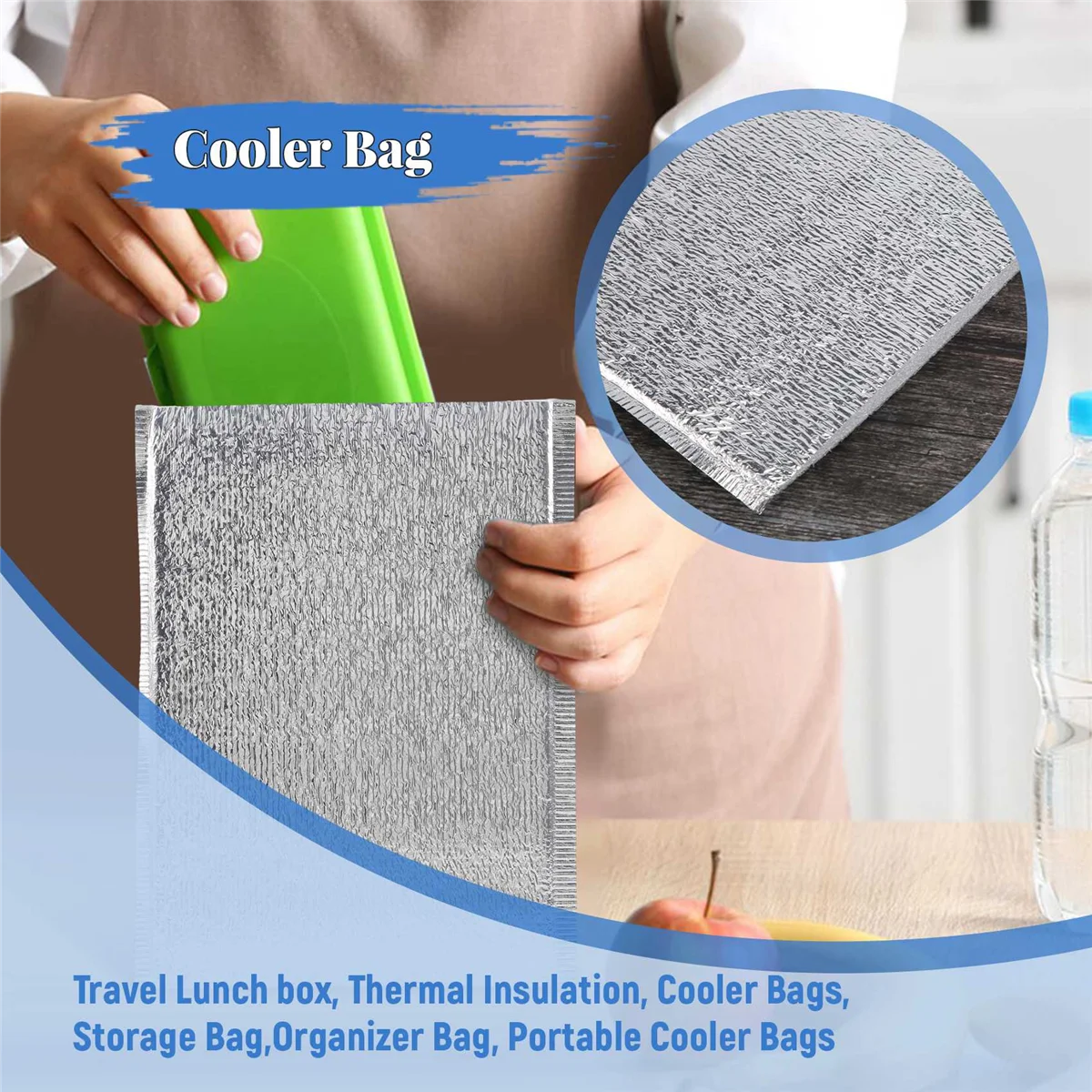 50 шт. сумка-холодильник для обеда изоляционная складная сумка пикника