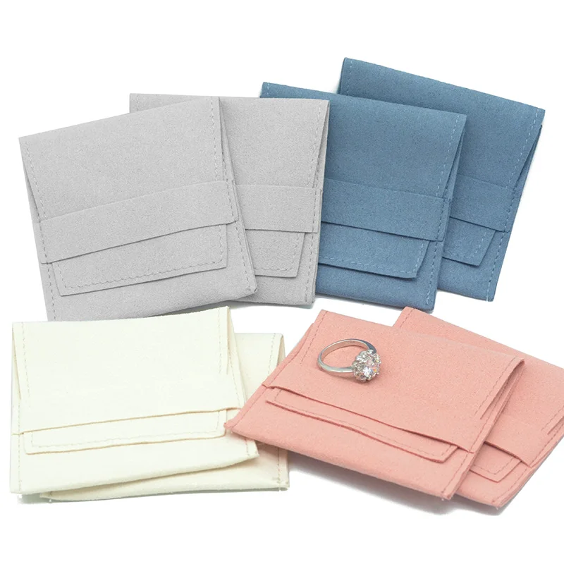 

Microfiber Velvet Bag Jewelry Presents Pouches for Necklace Christmas Wedding Gift Package Envelope Bags Can Personalized Bags