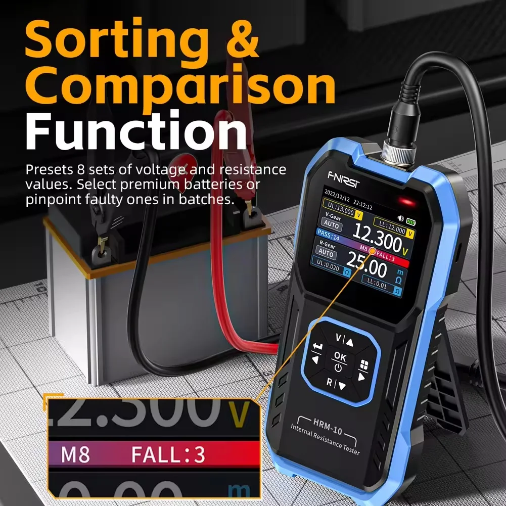 Автомобильный тестер внутреннего сопротивления и напряжения аккумуляторной