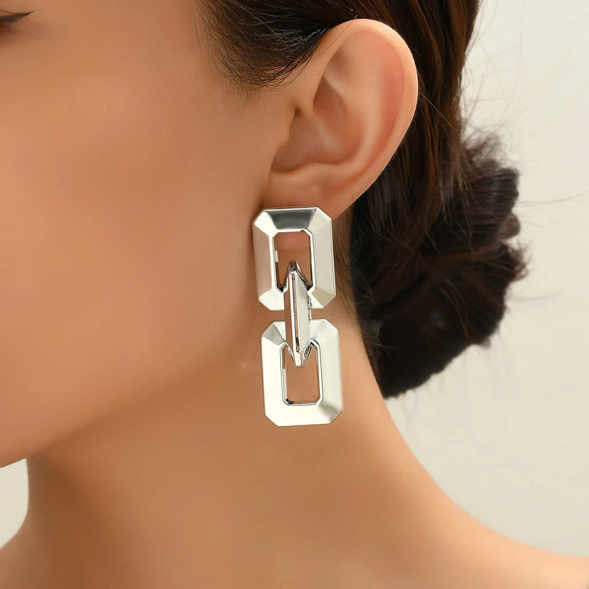 Новинка 2023 акриловые прозрачные блестки модные висячие серьги с геометрическим