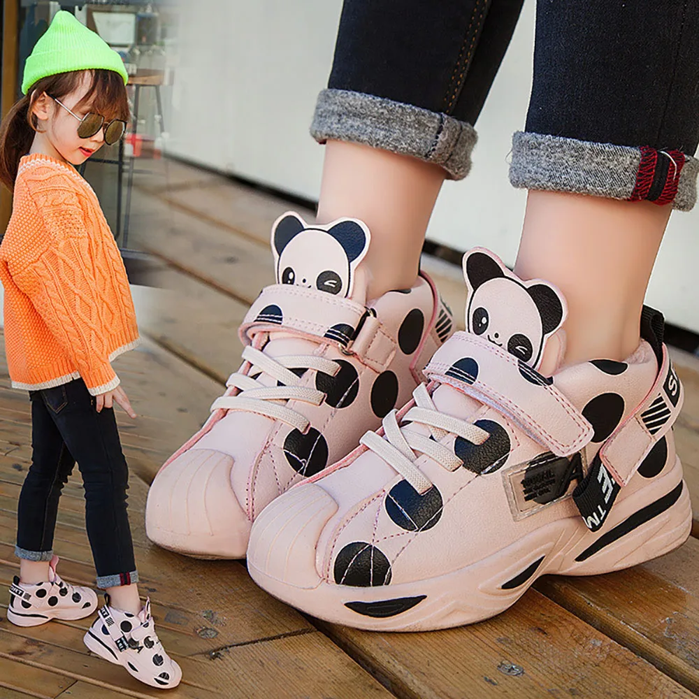 

Winter Plush Shoes For Children Korean Style Cartoon Cute Boys Girls Snow Boots Anti-slippery Soft-soled Cotton Shoes For Kids