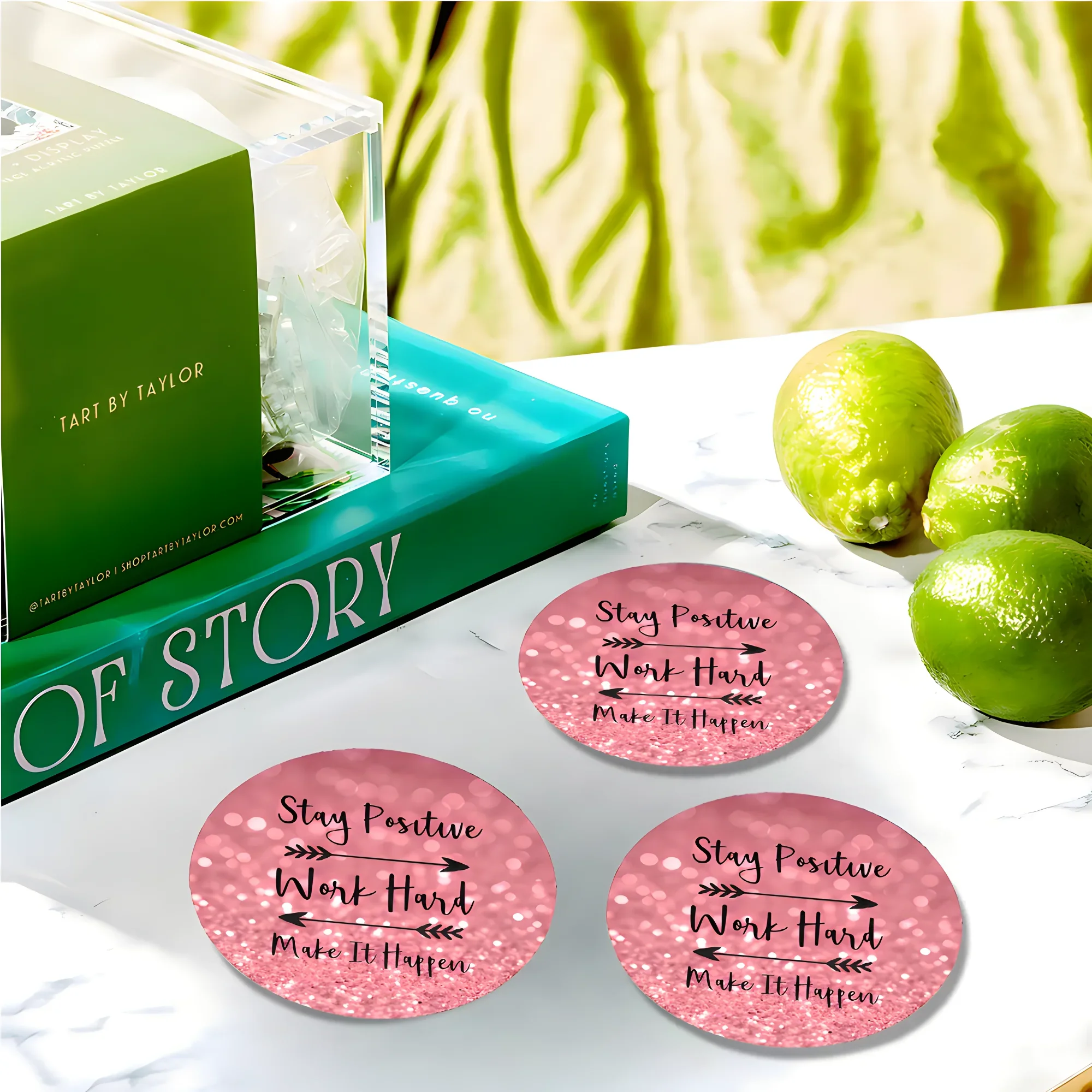 6 Упаковок Акриловый Подстаканник Круглая Пластиковая Подставка В Современном